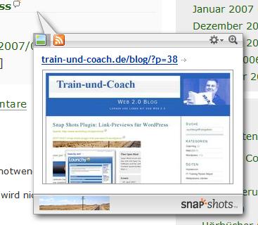 Snap Shots Plugin: Beispiel