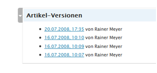 Versionierung beim Bloggen Versionierung für Blogger