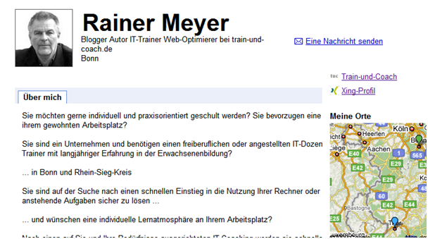 Google-Profile Rainer Meyer Train-und-Coach.de Google Profil Rainer Meyer