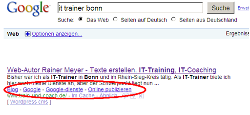 google-webmaster-tools-Bild Die Google-Webmaster-Tools beeinflussen Sitelinks